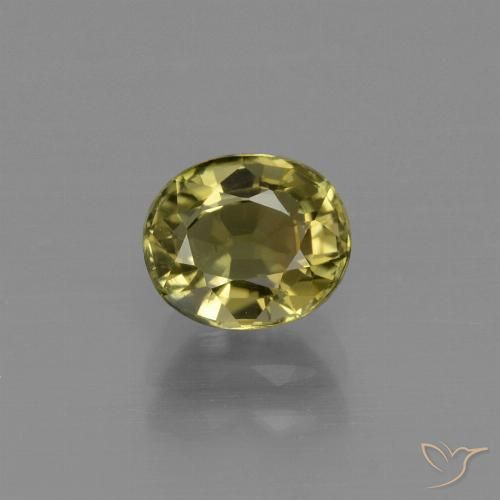 1.03ct Natural Verde acastanhado Turmalina, oval, VS