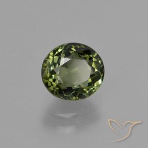 Turmalina Verde escuro Natural 1.26ct, oval, VVS-VS
