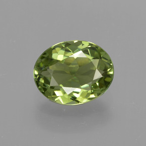 Turmalina verde natural 1,07ct, corte oval, VVS