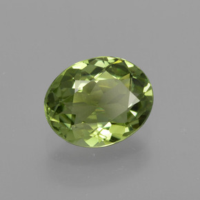 Turmalina verde natural 1,07ct, corte oval, VVS