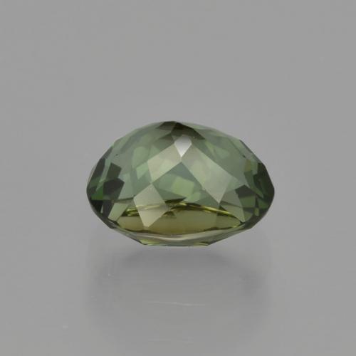 Turmalina Verde acastanhado Natural 1,29ct, Corte Oval, VVS