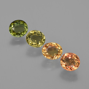 Pedras preciosas de Turmalina Multicolorido natural de 2,54 ct, Corte Oval, VVS-VS