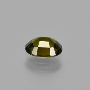 Turmalina Verde acastanhado Natural 0.70ct, Corte Oval, VS