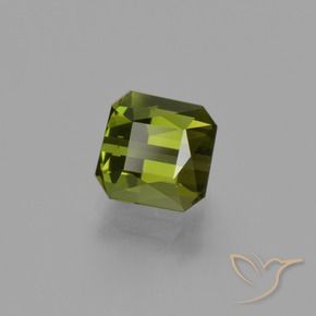 Turmalina Verde médio Natural 1.47ct, Corte Octógono / Esmeralda, VS