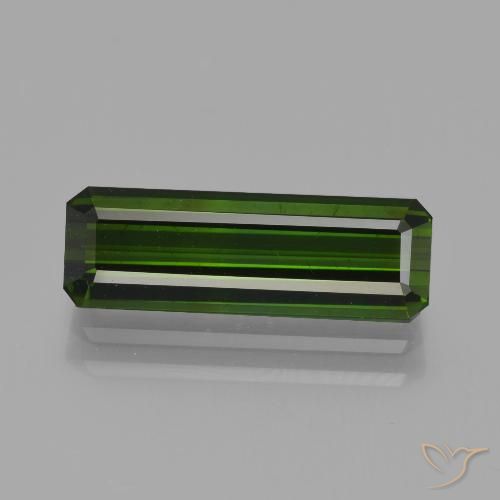 Turmalina verde natural 2,89ct, corte esmeralda, VS