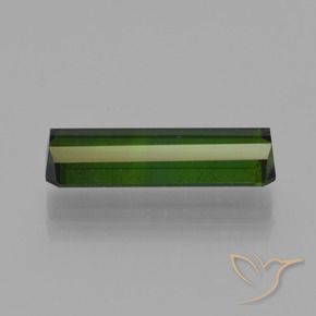 Turmalina verde natural 2,89ct, corte esmeralda, VS