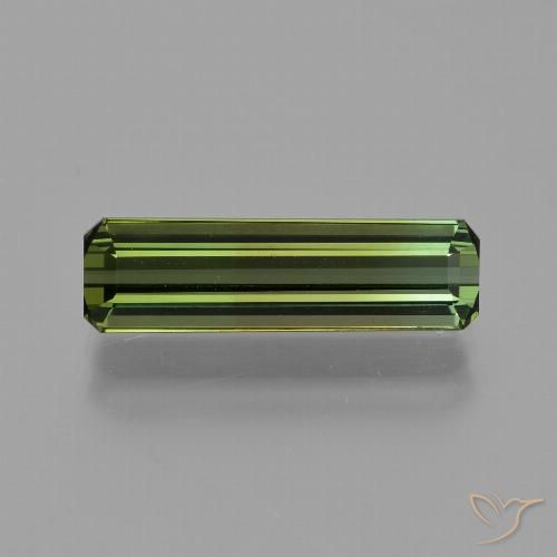 2.70ct Natural verde escuro Turmalina, Corte Esmeralda, VVS-VS
