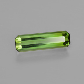 Turmalina verde vivo natural 1,13ct, corte esmeralda, VS