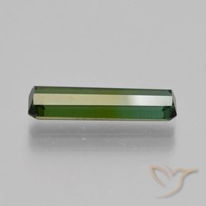 Turmalina Verde escuro Natural 1.81ct, Corte Octógono / Esmeralda, VS-SI
