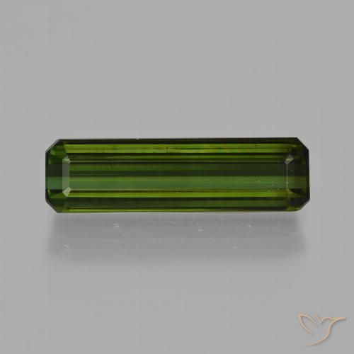 2.77ct Natural Verde floresta Turmalina, Corte Esmeralda, VS
