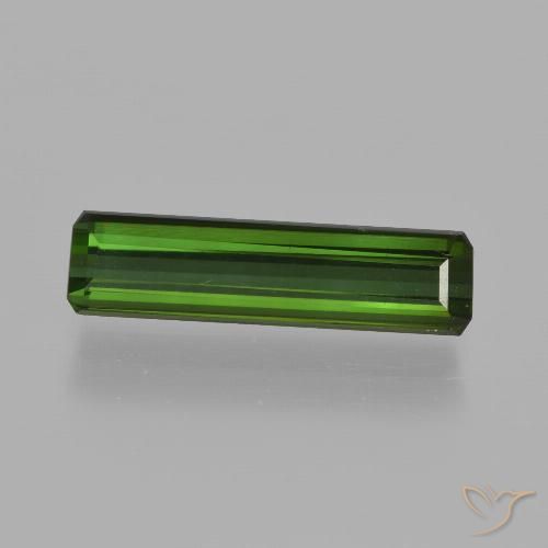 1.91ct Natural Verde floresta Turmalina, Corte Esmeralda, VVS-VS