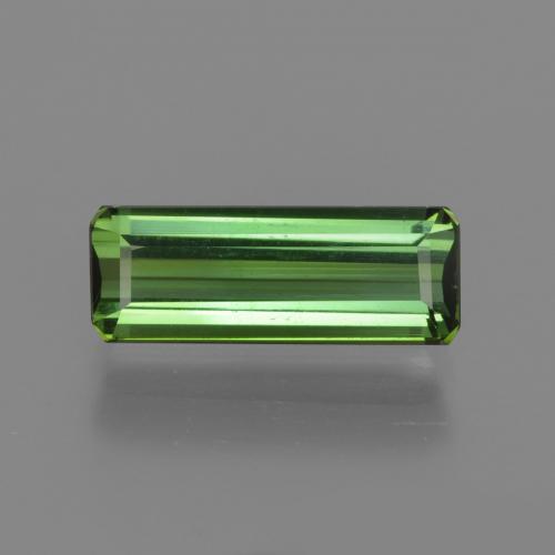 Turmalina verde natural 1,82ct, corte esmeralda, VS