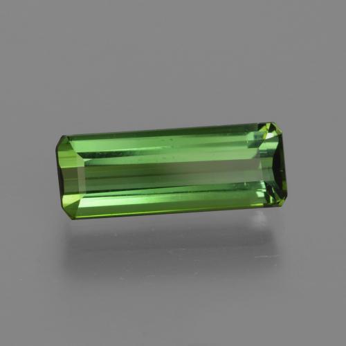 Turmalina verde natural 1,82ct, corte esmeralda, VS