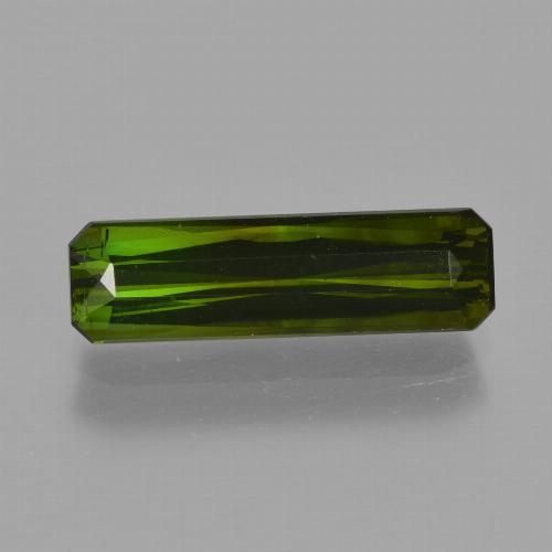 Turmalina verde natural 1,62ct, corte esmeralda, VS