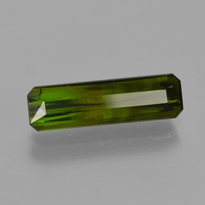 Turmalina verde natural 1,62ct, corte esmeralda, VS