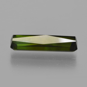 Turmalina verde natural 1,62ct, corte esmeralda, VS