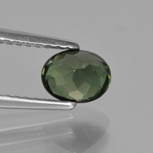 Turmalina verde natural 0,87ct, corte oval, VVS-VS