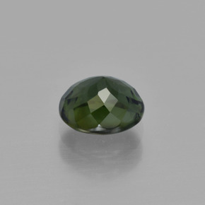 Turmalina verde escuro Natural 1,13ct, Corte Oval, VVS-VS