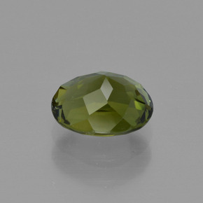 Turmalina verde escuro Natural 1.05ct, Corte Oval, VVS-VS