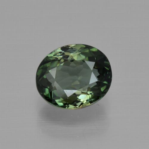 Turmalina verde natural 1,31ct, corte oval, VS