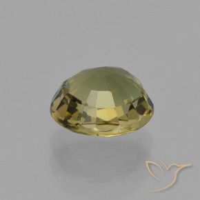 Turmalina Verde Terroso Quente Natural 1.34ct, oval, VVS