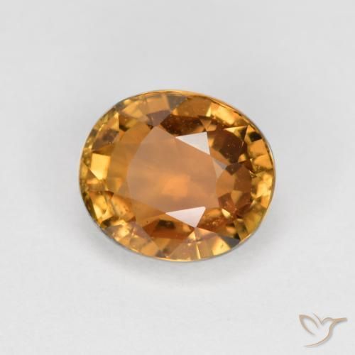 Turmalina ouro médio Natural 1.47ct, oval, VS