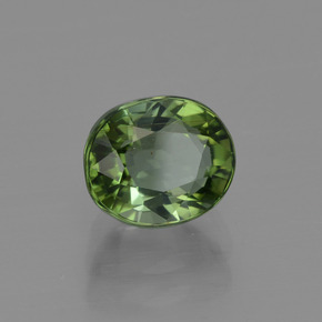 Turmalina Verde amarelado Natural 1.26ct, Corte Oval, VS