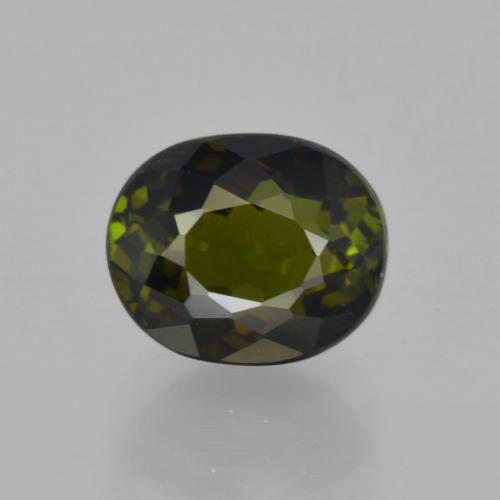 Turmalina verde floresta natural 2,03ct, corte oval, VVS