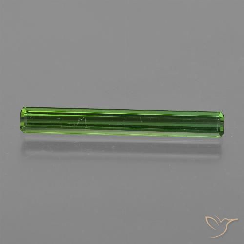 1.50ct Natural Verde médio Turmalina, Corte Esmeralda, VVS-VS
