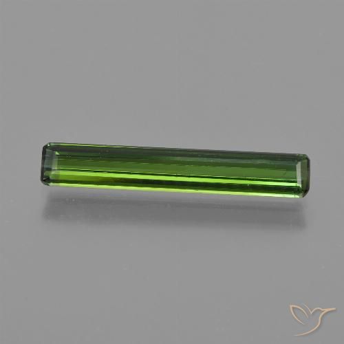1.53ct Natural Verde escuro Turmalina, Corte Esmeralda, VS