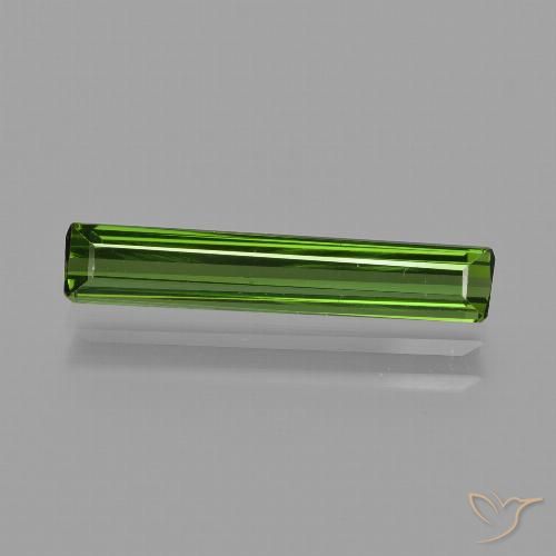 1.53ct Natural Verde floresta Turmalina, Corte Esmeralda, VVS-VS