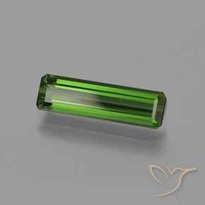 Turmalina verde escuro Natural 1.51ct, Corte Octógono / Esmeralda, VVS-VS