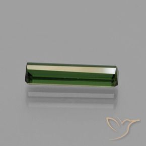 Turmalina verde escuro Natural 1.51ct, Corte Octógono / Esmeralda, VVS-VS