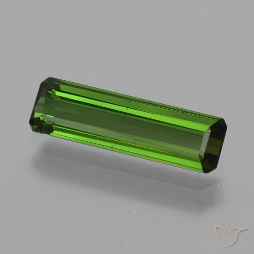 1.12ct Natural Verde médio Turmalina, Corte Esmeralda, VVS-VS