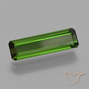 Turmalina Verde médio Natural 1.12ct, Corte Octógono / Esmeralda, VVS-VS