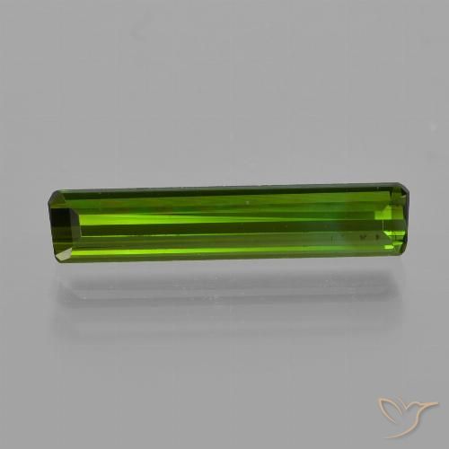 1.16ct Natural Verde floresta Turmalina, Corte Esmeralda, VS