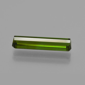 Turmalina verde terroso natural 2,15ct, corte esmeralda, VVS-VS