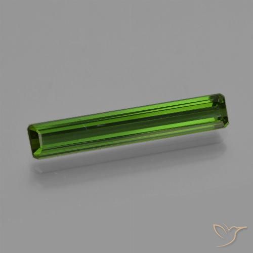 2.11ct Natural Verde escuro Turmalina, Corte Esmeralda, VVS-VS