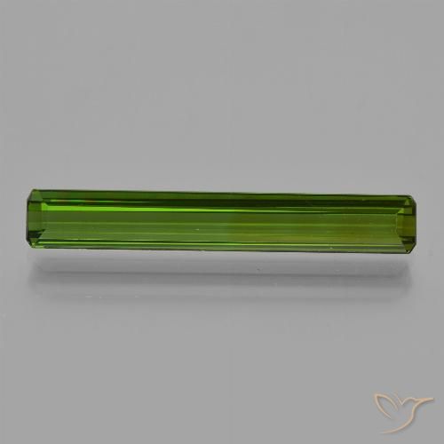 2.52ct Natural verde escuro Turmalina, Corte Esmeralda, VVS-VS