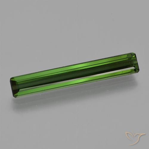 2.20ct Natural Verde floresta Turmalina, Corte Esmeralda, VS