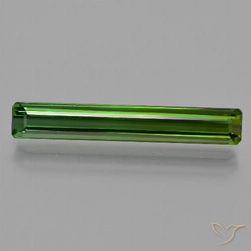 2.60ct Natural Verde escuro Turmalina, Corte Esmeralda, VS