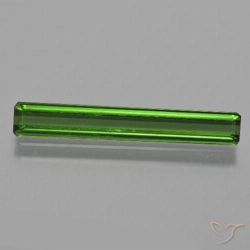 2.01ct Natural Verde escuro Turmalina, Corte Esmeralda, VS