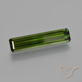 Turmalina Verde escuro Natural 2.59ct, Corte Octógono / Esmeralda, VS