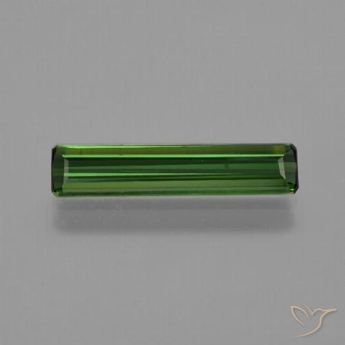 1.35ct Natural Verde floresta Turmalina, Corte Esmeralda, VS