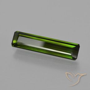 Turmalina Verde Terroso Escuro Natural 1.80ct, Corte Octógono / Esmeralda, VS