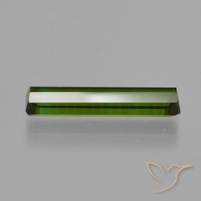 Turmalina Verde Terroso Escuro Natural 1.80ct, Corte Octógono / Esmeralda, VS