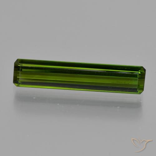 1.84ct Natural Verde escuro Turmalina, Corte Esmeralda, VS