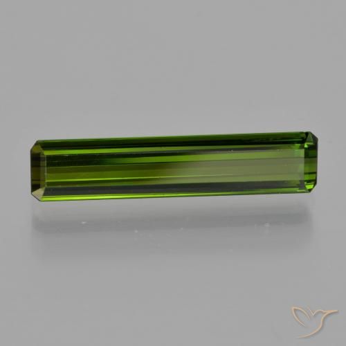Turmalina Verde escuro Natural 1.84ct, Corte Octógono / Esmeralda, VS
