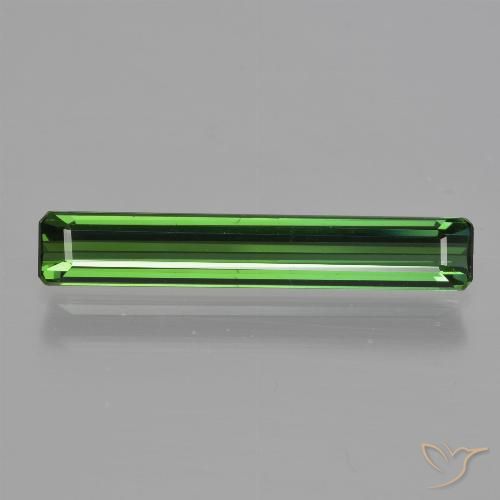 1.67ct Natural Verde médio Turmalina, Corte Esmeralda, VVS-VS