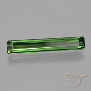 Turmalina Verde médio Natural 1.67ct, Corte Octógono / Esmeralda, VVS-VS